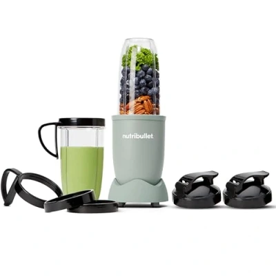 Afbeelding van nutribullet Pro 900, elektrische blender, shredder, smoothiemaker, multifunctionele 900w vermogen 900ml en 710ml beker, Matte Jade, NB910MAJD