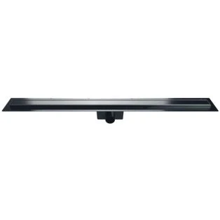 Afbeelding van Van den berg abs douchegoot 600 x 50 mm zijuitsluiting mat zwart 684 m8