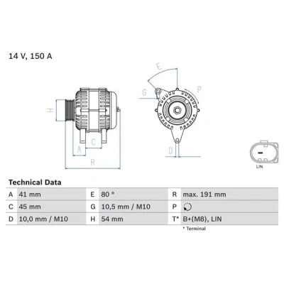 Afbeelding van Bosch Alternator/Dynamo 0 986 083 620