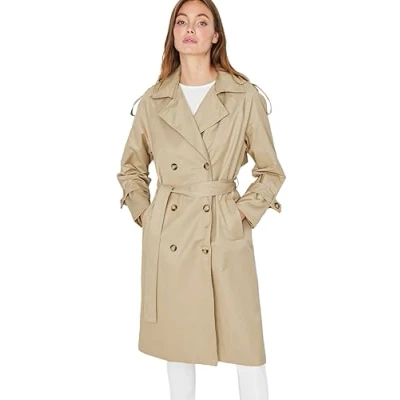 Afbeelding van Trendyol Kaki Reguliere Waterafstotende Trenchcoat Met Riem Twoss20Tr0012