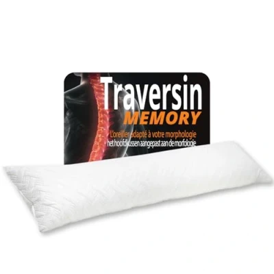 Afbeelding van Rolkussen 160 cm Memory Foam Gel Bolster Kussen 160x32x27cm XXL Steunkussen/Cilinder Kussen/Perfect Voor Reis Wit Pillow Side Sleeper Kind of volwassene (1 persoon 2 personen)
