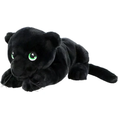 Afbeelding van Keel Toys KEELECO SE2232 Pluche dier, 100% gerecycled, milieuvriendelijk speelgoed voor kinderen, zwarte panter, 35 cm