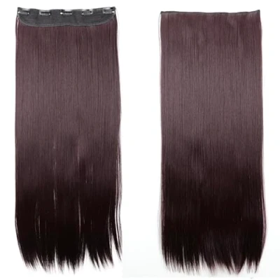 Afbeelding van CAISHA 70cm Clip in Extensions Haarextensies Haarstukje Glad Wijnrood C67