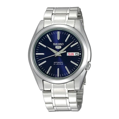 Afbeelding van Seiko SNKL43K1 Horloge Automaat staal zilverkleurig blauw 38 mm