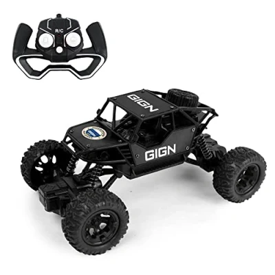 Afbeelding van TURBO CHALLENGE GIGN 4X4 098400 Afstandsbestuurbare auto Zwart 1/18 Klaar om te rijden Oplaadbare batterij en batterijen inbegrepen Metaal Vanaf 4 jaar