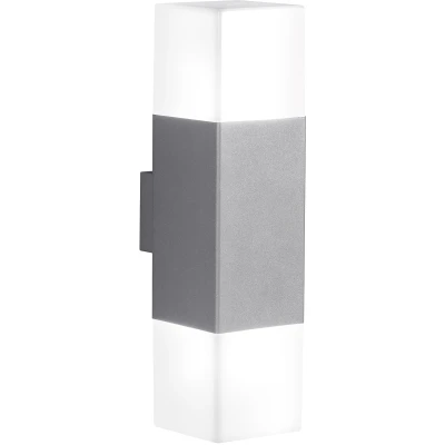 Afbeelding van TRIO HUDSON Wandlamp Titanium incl. 2x E14 3,5W Buitenverlichting IP44