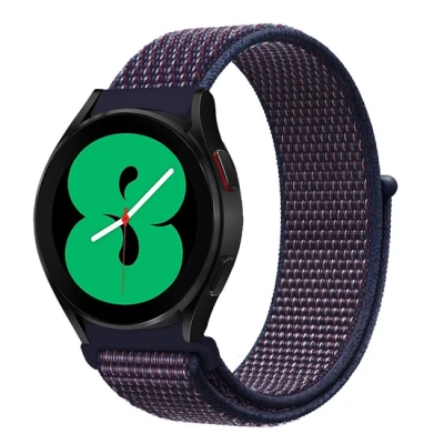 Afbeelding van Garmin Vivoactive 4 / 4L Sport Loop nylon bandje Navy donkerpaars gemêleerd
