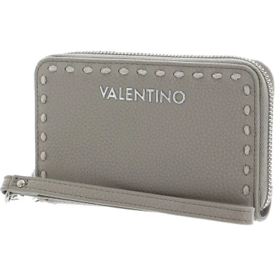 Afbeelding van VALENTINO Portemonnee Malibu RE Zip Around Wallet Perla Lichtgrijs