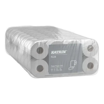 Afbeelding van Toiletpapier Katrin Plus 3 laags 250vel 72rollen wit
