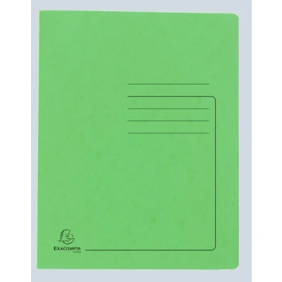 Afbeelding van Snelhechtmap glanskarton 355g A4 L.groen per 50
