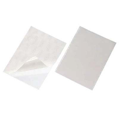Afbeelding van Durable 829619 Zelfklevende hoezen Pocketfix A4, transparant, verpakking 50 stuks.