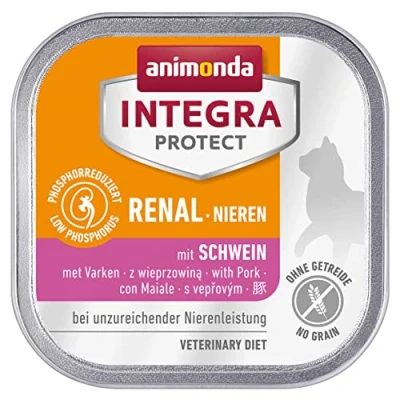 Afbeelding van animonda Integra Protect Nieren Katten, natvoer bij nierinsufficiëntie, met varken, 16 x 100 g