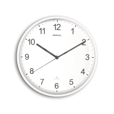 Afbeelding van Wandklok MAUL Sprint RC diameter30x5cm kunststof wit/wit