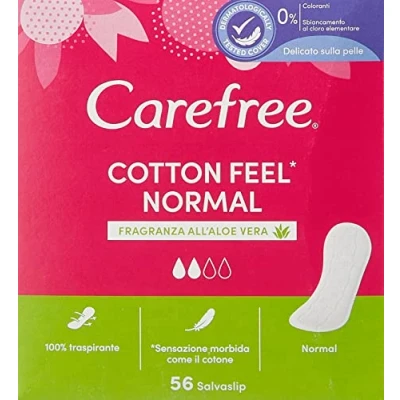 Afbeelding van Carefree, Slipper, Cotton Aloë, 100% ademend, fris gevoel, 56 stuks