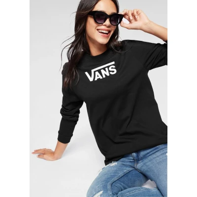Afbeelding van Vans WM Flying V Classic LS BF Sweater, Dames, Maat: 40, Black