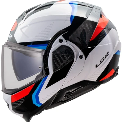 Afbeelding van LS2 FF910 Advant II Triple Helm, wit rood blauw, afmeting XS voor man