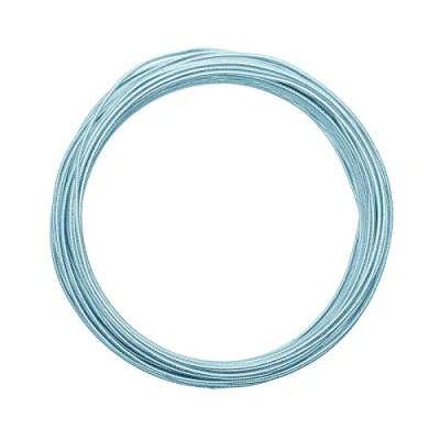 Afbeelding van Vaessen Creative Aluminium Draad Embossed round 2mm 30m IJsblauw