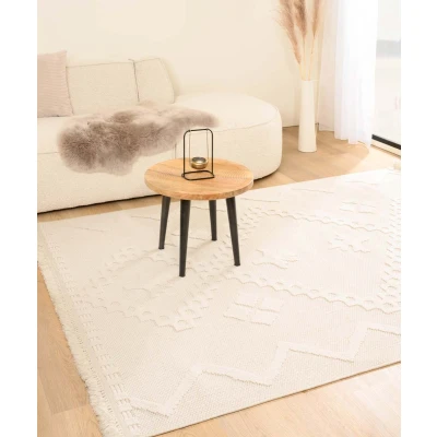 Afbeelding van Japandi Tapijt/Vloerkleed Knit Fusion Wit 240x340 Cm