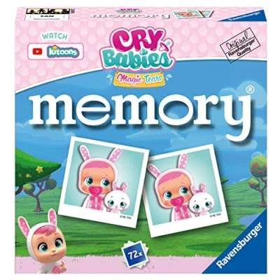 Afbeelding van Ravensburger 20619 Memory Cry Babies, geheugenspel voor kinderen en gezinnen, aanbevolen leeftijd 4+, 76 speelkaarten