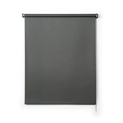 Afbeelding van Verduisteringsrolgordijn, Jaloezieën Blackout, Ondoorzichtig, Hittebescherming, Totale Verduistering Blind, Ideaal voor Ramen en Deuren I Grijs, 100 x 250cm