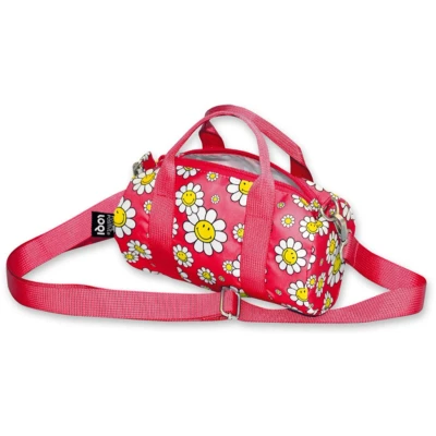 Afbeelding van LOQI Weekender Flowers Raspberry Small Recycled