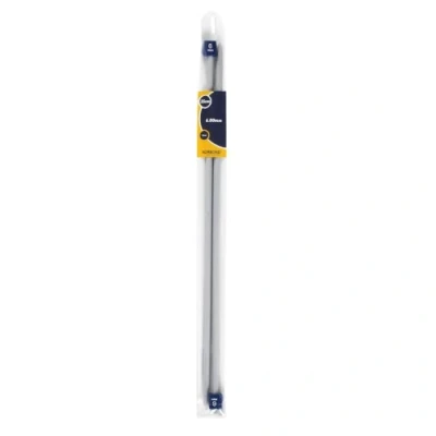 Afbeelding van KORBOND Single Point breinaaldpaar, 6,00 mm x 35 cm, kunststof, duurzaam, lichtgewicht, ontworpen voor comfort ideaal een veelvoud aan patronen en projecten truien, sokken, dekens, grijs, pak