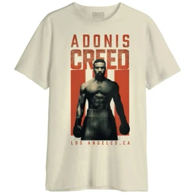 Afbeelding van cotton division Creed &quot;Adonis Grunge&quot; MECREREDTS018 T shirt voor heren, Melange, maat M, Grijs M