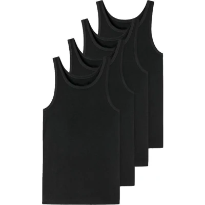Afbeelding van Heren onderhemd Zwart 4 Pack Maat S 5