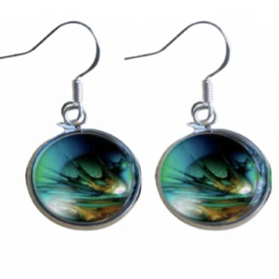 Afbeelding van Lange oorbellen Suzan zilver 18 mm Charme Bijoux