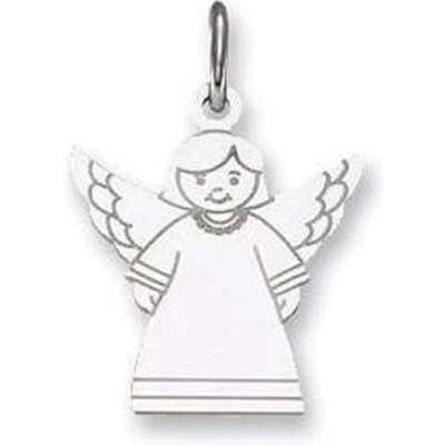 Afbeelding van Silver Lining hanger zilver engel 19 x 15 mm