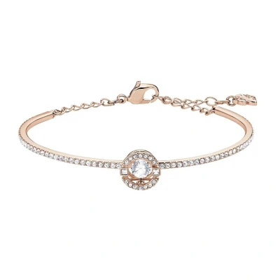 Afbeelding van Swarovski 5497483 Sparkling Dc Bangle Round Rosékleur Medium