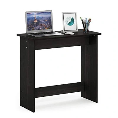 Afbeelding van Furinno Simplistisch computerbureau, studiebureau, schrijfbureau, espresso, 80 (B) x 75,7 (H) 39,4 (D) cm