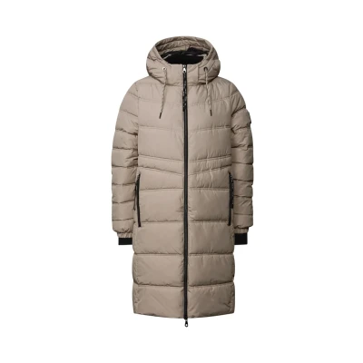 Afbeelding van Street One Lange Wintermantel, Dames, Maat: 44, Beige