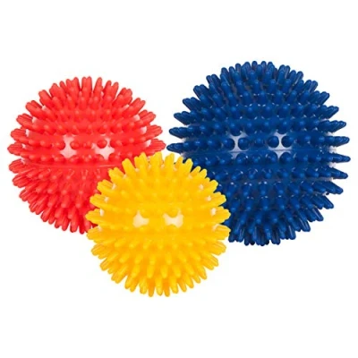 Afbeelding van Egelbal medium, set van 3, massagebal, noppenbal, fasciebal