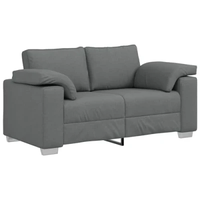 Afbeelding van vidaXL Sofa Donker Grijs Metaal, Hout, Textilene 160x77x82 cm Duurzaam