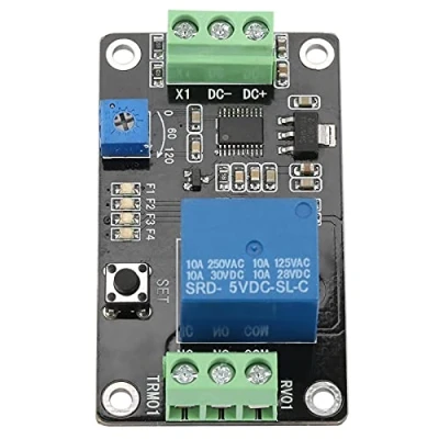 Afbeelding van TRM01 Vertraging Timer Relais DC 12V Zelfsluitende Aan Uit Timing Trigger 0.1 120s