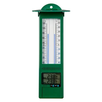 Afbeelding van Nature Min Max Thermometer 3x9.5x24 cm Groen