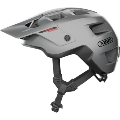 Afbeelding van ABUS MTB MoDrop Helm Solid Fietshelm met goede ventilatie voor VTTists Individuele pasvorm, unisex zilver, maat S