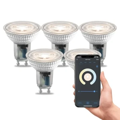Afbeelding van Calex Slimme LED Lamp 5 stuks GU10 Spot Warm Wit 7W