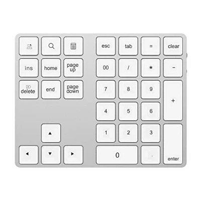 Afbeelding van Draadloos numeriek toetsenbord voor laptop met Bluetooth, 2x USB HUB typerCLAW BN110