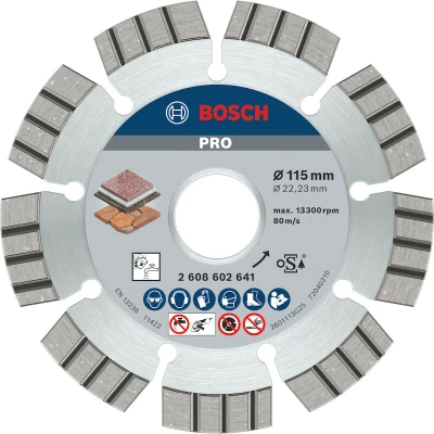 Afbeelding van Bosch Accessories 2608602641 Power Tools Diamanten doorslijpschijf Diameter 115 mm 1 stuk(s)