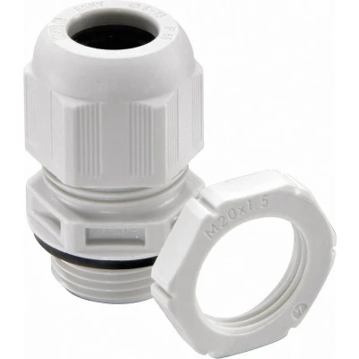 Afbeelding van Wiska 10066528 Wartel M32 Polyamide Grijs wit (RAL 7035) 25 stuk(s)