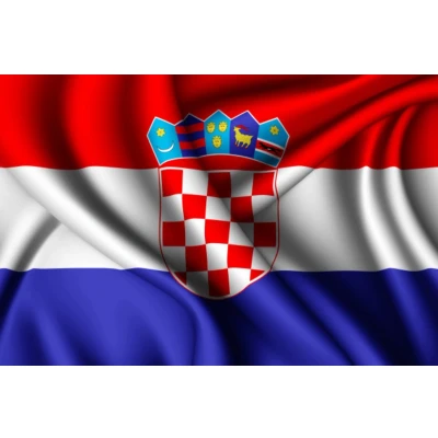 Afbeelding van Partychimp Vlag Kroatië 90x150 Cm Polyester Rood/Wit/Blauw