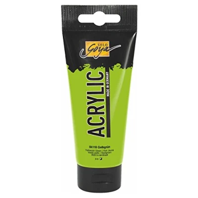Afbeelding van Solo Goya Geelgroene Acrylverf 100ml tube Hoge kwaliteit A merk