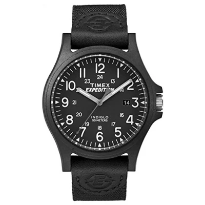 Afbeelding van Timex Herenhorloge Expeditie analoog display quartz zwart TW4B08100