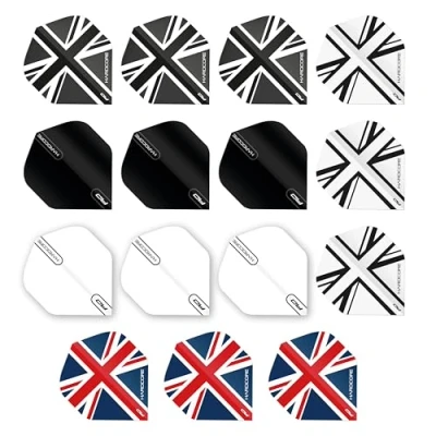Afbeelding van Hardcore Union Jack Pack Extra Thick Standard Dart Vluchten 5 sets Per Pak (15 Flights in totaal)