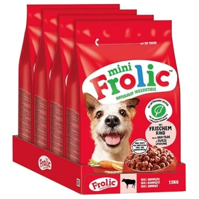Afbeelding van Frolic Droogvoer voor honden met vers rundvlees, 3 x 2,6 kg