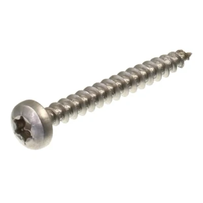 Afbeelding van SECCARO Spaanplaatschroef halfronde kop 4 x 35 mm, roestvrij staal V2A VA A2, houtschroef met volledige schroefdraad, TX/binnenzeskant, 200 stuks