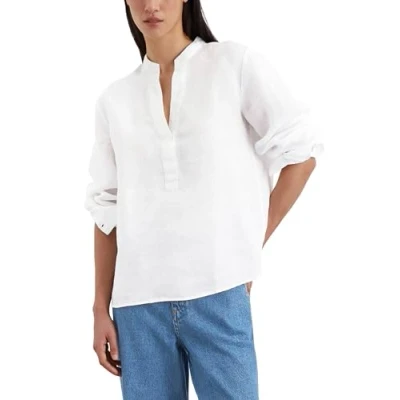Afbeelding van Marc O&#039;Polo Regular AUS Reinem Blouse, Dames, Maat: 42, White