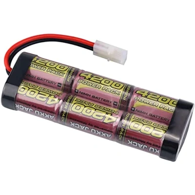 Afbeelding van melasta 7.2V NIMH batterij ACCU 4200mAh High Power RC autobatterij met Tamiya connectoren voor auto&#039;s, vrachtwagen, vliegtuig, helikopter, Verlengde levensduur lage zelfontlading [UL &amp; CE goedkeuring]